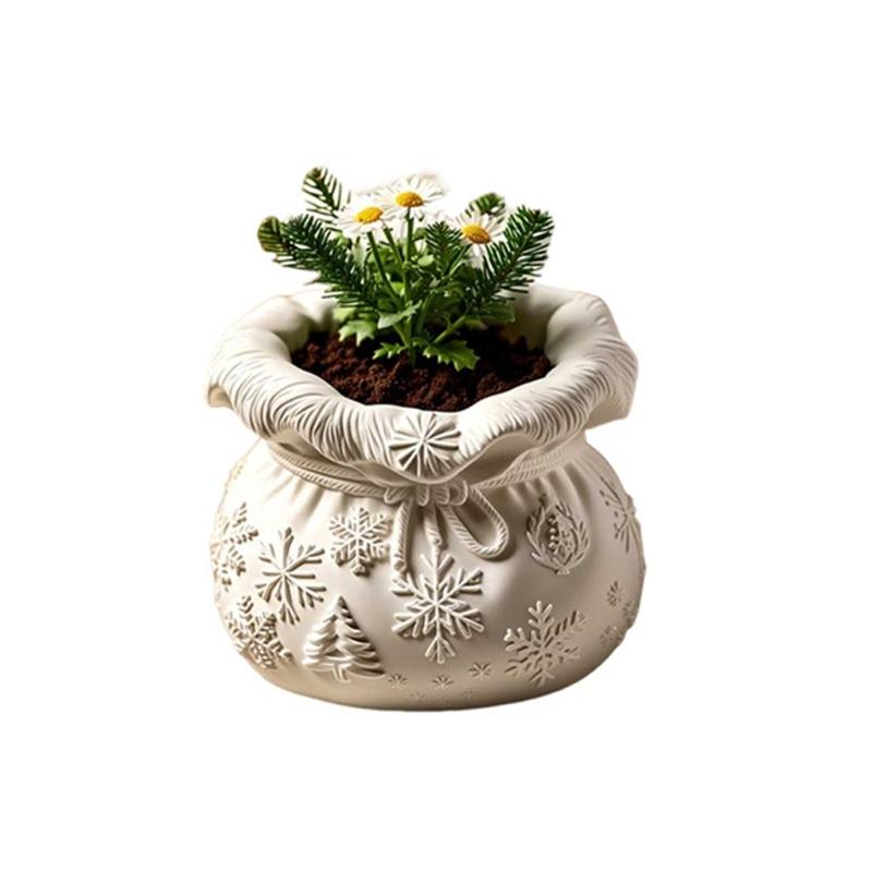 Flexible Silikon Glücksbeutel-Form Pflanzgefäßform für Harzkunst Beton Zementguss und Dekorative Kerzenbehälter