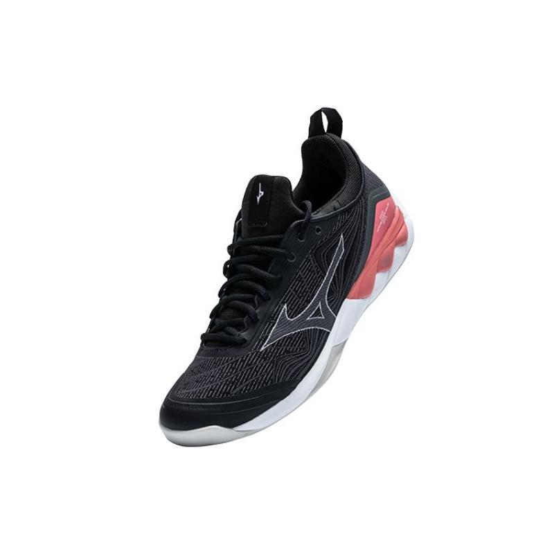Mizuno Luminous 2 Unisex Low Top Synthetic Leather Training Shoes Black Coral Pink V1GA212067