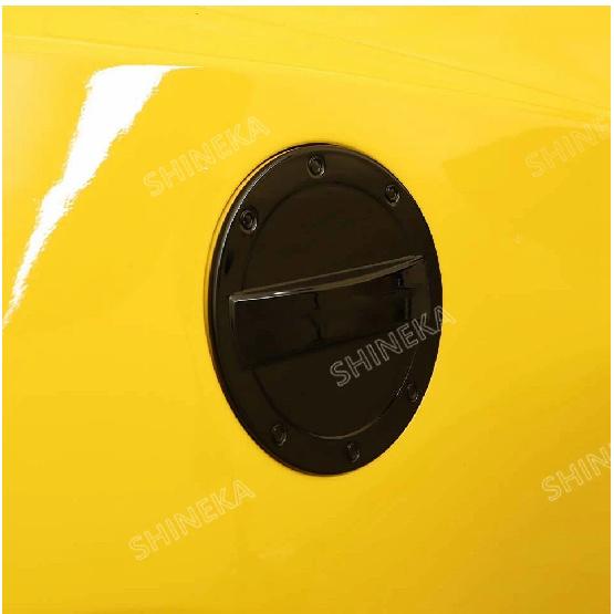 SHINEKA Car Exterior Gas Oil Fuel Tank Cap Decoration Cover Trim for Chevrolet Camaro 2017 2018 2019 2020 2021 2022 Accessories