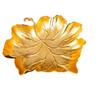 Zinc Alloy Jewelry Dish Golden Jewelry Organizer Tray Leaf Shaped Tray  for Earrings