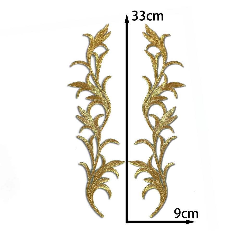 Gold And Silver Stage Pattern Opera Embroidery Cloth Sticker Ancient Costume Performance Clothing Accessories Diy Decorative Decal Ironing Patch