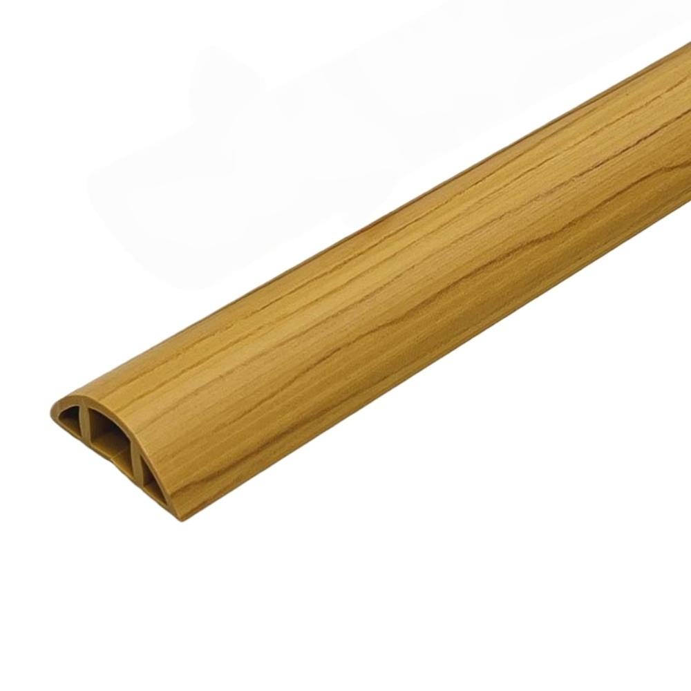 1pc 1mX3cm Wood Grain  Floor Cord Cover Pvc Self Adhesive Cord Hider for Cable Management Cable Protector Anti Stepping Cover