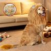 Funny Cute Pet Dog Cosplay Clothes Lion Mane for Dog Costumes Realistic Lion Wig Tail for Small To Large Dogs with Ear LionHead