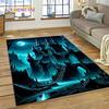 Dream Fairy Tale Castle Mysterious Gothic Cartoon Carpet Rug for Living Room Bedroom Home Sofa,Kid Area Rug Non-slip Floor Mat