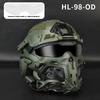 ABS Outdoor Casco Protector Built-in Headset Lens Multiple Color Safety CS Game Full Face Field Cover Tactical Mask Helmet