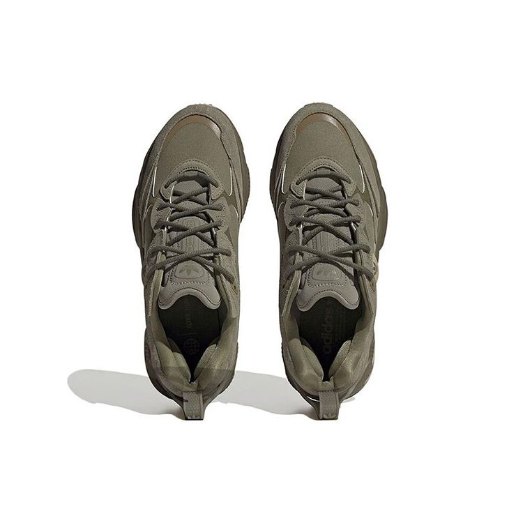 adidas Originals Ozweego Rutschfest Langlebig Leicht Low Top Lifestyle Freizeitschuhe Herren Sneaker Grün Grau GY9944