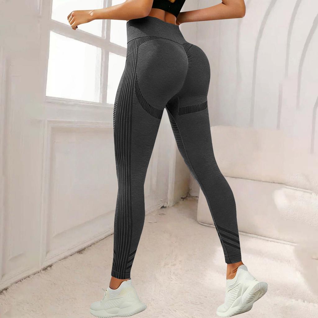 Seamless High Waist Yoga Pants Elastic Sports Leggings Women's Outdoor Running Long Pants Body Sculpting Design
