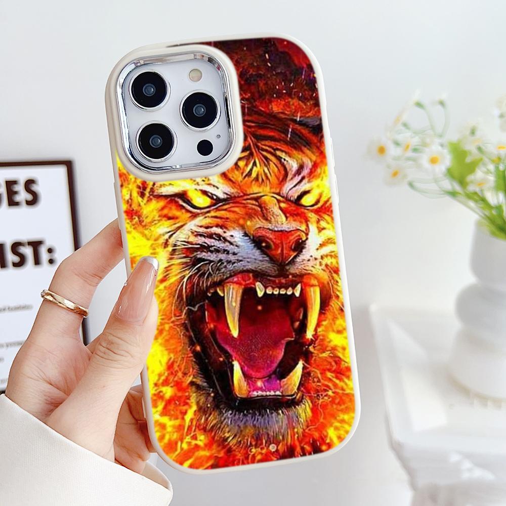 LZ2 Bath fire rebirth Tiger and horse Soft Phone Case for Samsung S24 Ultra S23 Plus A16 A54 A52 Infinix Hot 40 30i Lens Protection Shockproof Cover