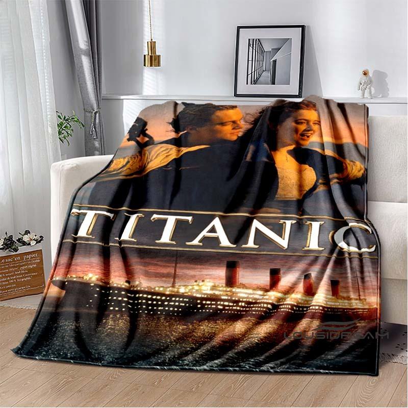 (Titanic) Flannel Blankets Are Suitable for Bedrooms, Living Rooms, Beds, Camping, Picnics, Offices, and Other Places.
