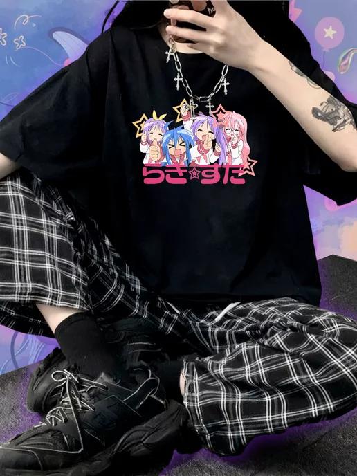Lucky Star anime T-shirt (standard & oversized) 3XL