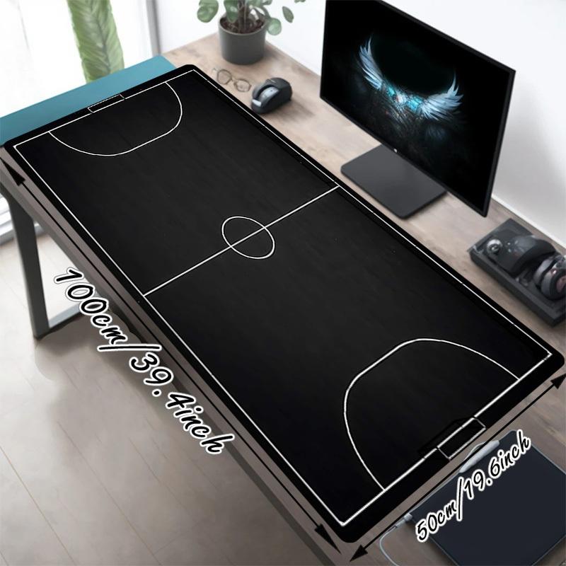 1PC Soccer field Oversized Mouse Pad - Non-Slip Rubber Base Perfect for Office School Esports Home Decor Desk Mat 195A