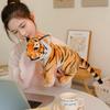 Lebensechte Bestien Flauschige Freunde Kuschelige Sitzende Tiger Leopard Löwe Figur Plüsch Kuschelig Realistische Tiergefährten Sehr Coole Schreibtischdekoration