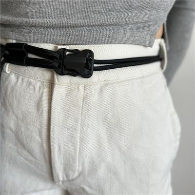 Trend Quick Release Snap Buckle Double Rope Belt Luxury Design Versatile Student Jeans Pants Belt Waist Rope