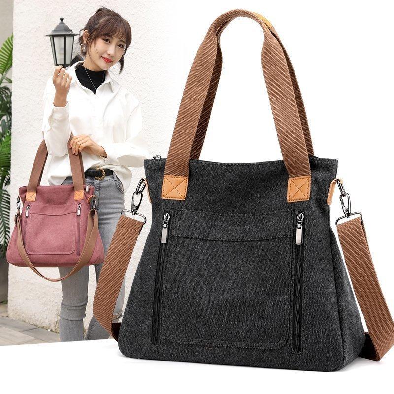 Large-capacity Single-shoulder Bag, Student Tote Handbag, Crossbody Cloth Bag