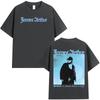 James Arthur Pisces World Tour 2026 Graphics Cotton Men Shirt Oneck Summer Y2K Short Sleeve Women Hiphop Top Fan Gift