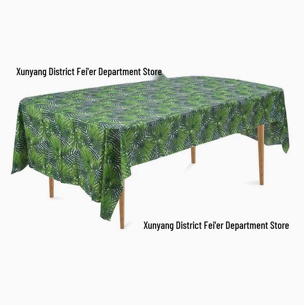 Leopard and Zebra Print Tablecloth for Birthday Party Decoration (137x274 Cm)