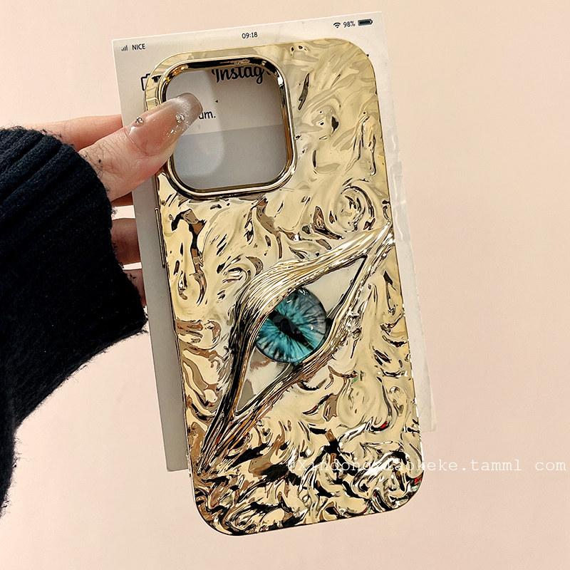 Apple iPhone 17 Pro Max Electroplated Frosted Devil s Eye Creative Case iPhone 15
