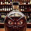 Pumpkin Wine Bottle with Human Face Creepy Cute Spooky Wine Bottle Unique Evil Smirks Fun Face Bottle for Halloween