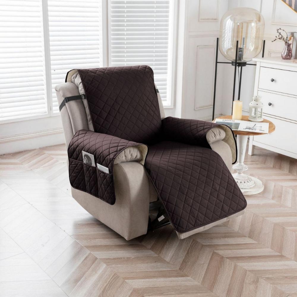 Waterproof Sofa Cushion Cover Small Check Pattern Pet Proof Soft Comfortable Home Furniture Protector