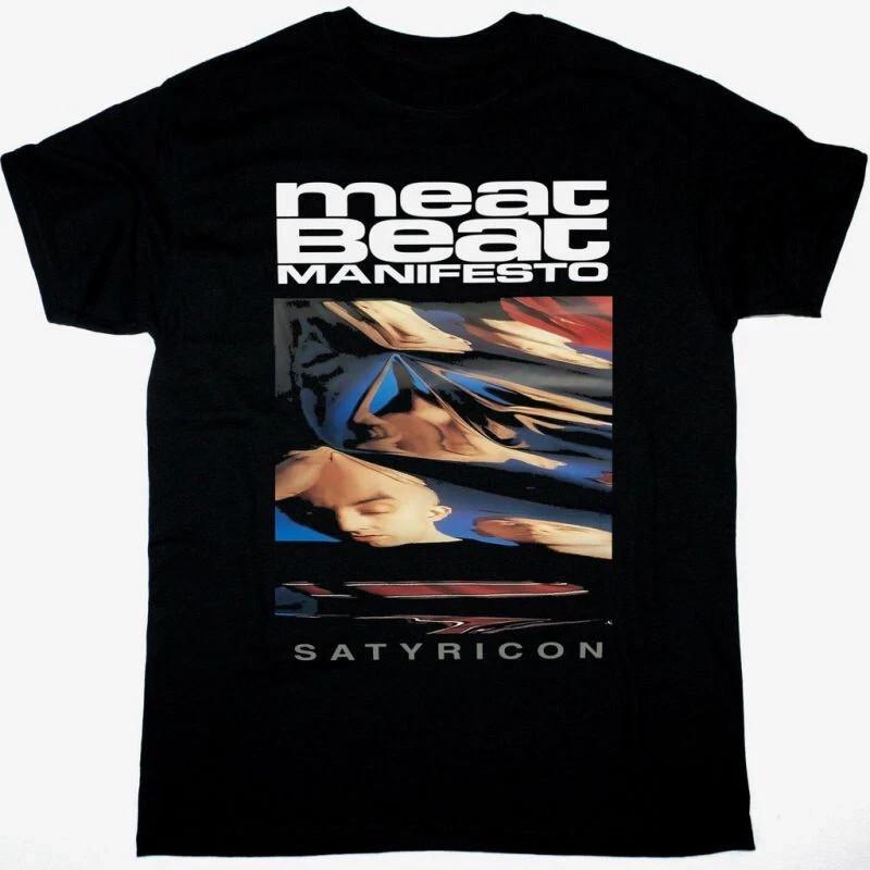 MEAT BEAT MANIFESTO SATYRICON T-Shirt Cotton Black Unisex S-5XL S