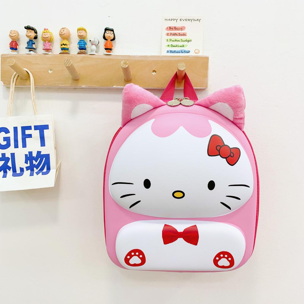 

Adorable Cartoon Hard Shell Backpack For Kids In Fun Colors Perfect For School Pink Hello Kitty