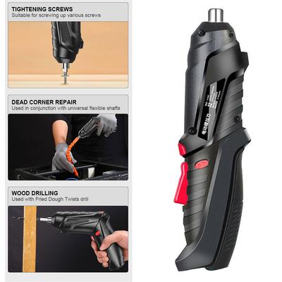 Electric Screwdriver Tool 3.6V Household Electric Screwdriver with LED Light Cordless Lithium Battery Utility Drill Hand Drills