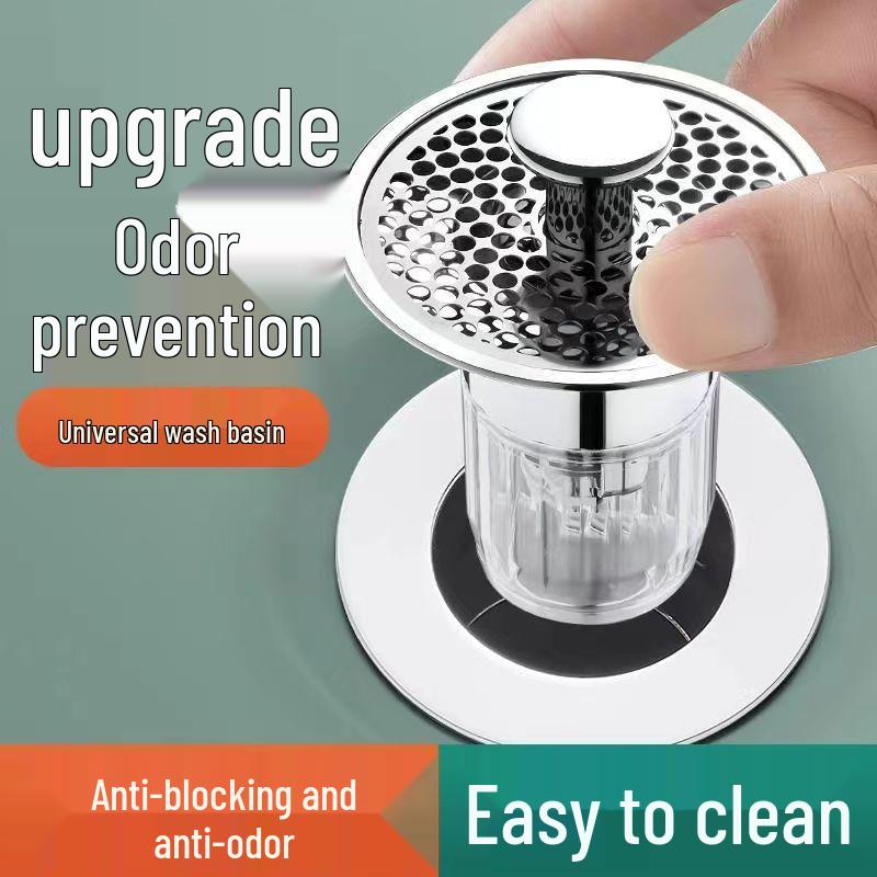 Anti-Insect & Odor Brass Basin Pop-up Stopper Filter Core
