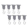 RV Awning Light Clips 8 Hangers 8 S Shaped Hooks 304 Stainless Steel Camping Awning Hooks for Outdoor Tent Home Party