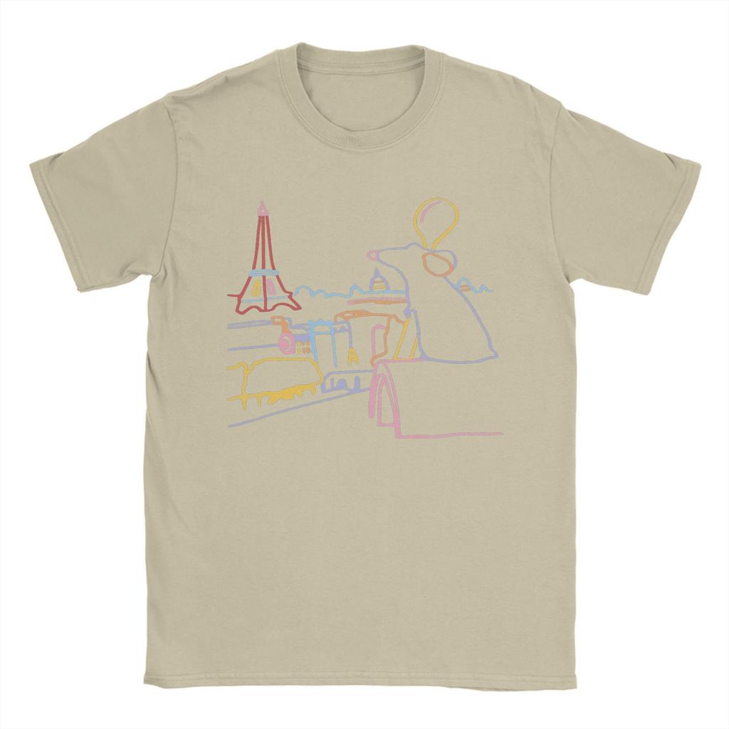 Little Chef Remy T-Shirt for Men Round Neck Cotton T Shirts Short Sleeve Tees Adult Clothes