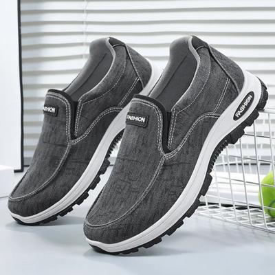 Herenschoenen Ademende Casual Stoffen Schoenen Zachtzool Comfortabel Antislip Heren Sneakers Mode Lichtgewicht Wandelschoenen