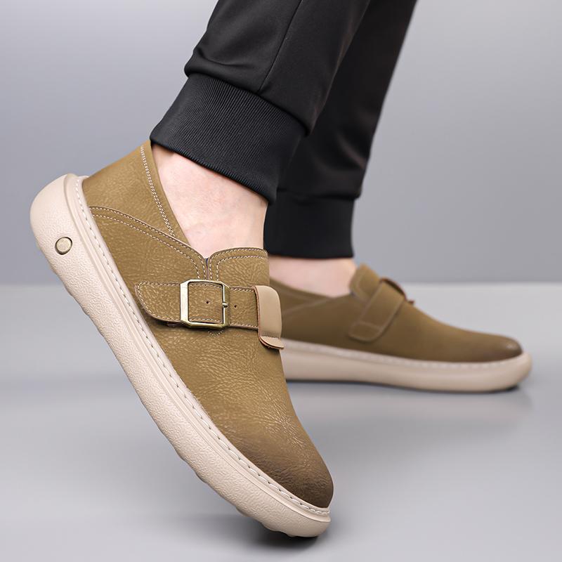 Fashion High Quality Men Casual Business Shoes Fashion Genuine Leather Flats Comfortable Men Leisure Shoes Classics Formal Loafers Shoes