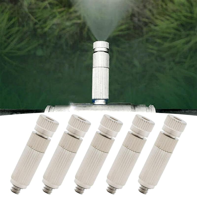 10PCS Fog Nozzle 0.4mm Ceramic Filtered Hole For Cooling Systems Outdoor Watering