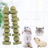 Hamster Chew Toy Rich Fiber Teeth Grinding Toy Handmade Natural Grass Cake and Grass Ball for Small Animals