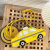 Nuevo Bolso de Hombro Amarillo de Taxis para Mujer Cartera Linda de Dibujos Animados Bolso de Mano Bolso Cruzado para Niñas Bolso de Mano Casual Femenino Cuero