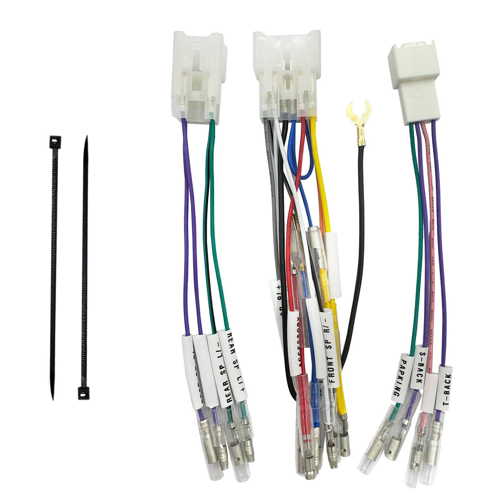 

Audio Harness 5P Vehicle Speed Wiring Connector Set for Suzuki 10P/6P + Toyota, Daihatsu, [Used]