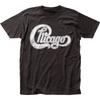 Chicago Logo Mens T Shirt Music Classic Concert Rock Band Tee New Black