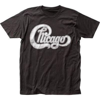 Chicago Logo Herren T-Shirt Musik Klassisches Konzert Rockband T-Shirt Neu Schwarz