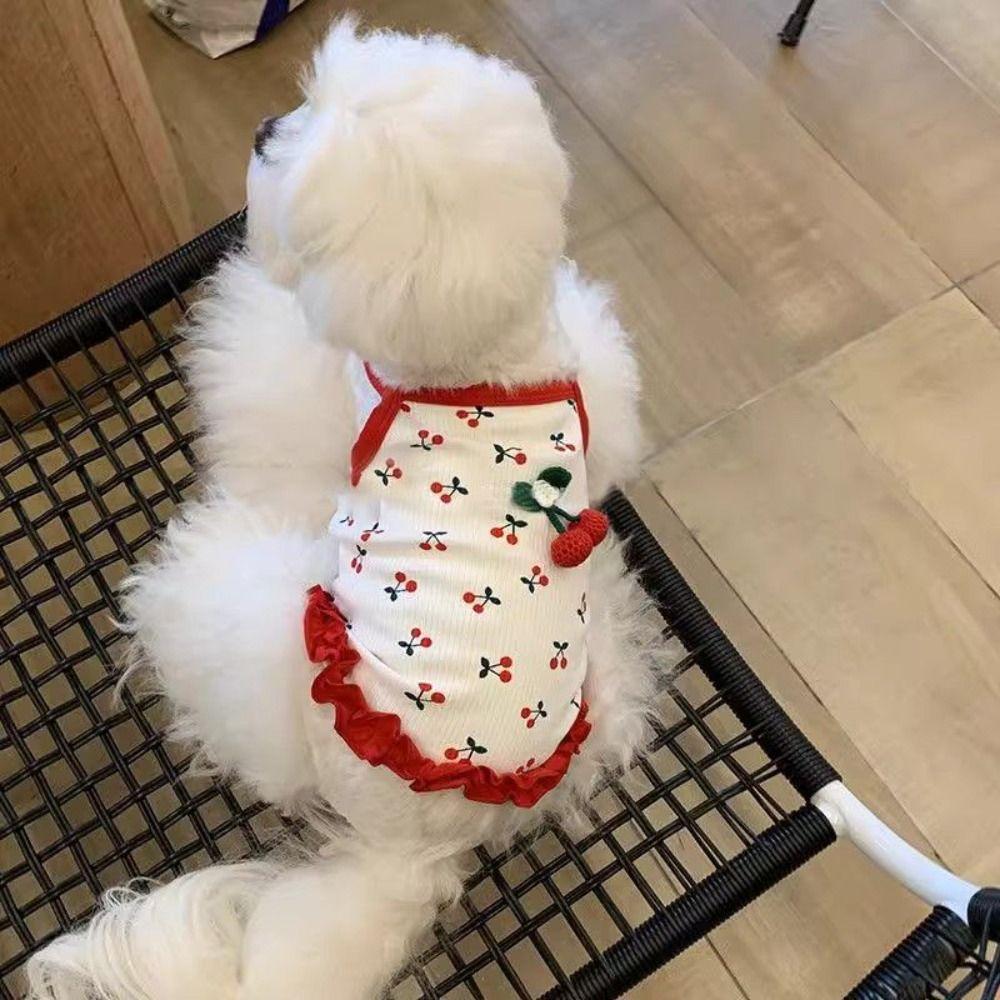 Pet Supplies Cute Little Dog Summer Strap Soft Fashion Dog Vest Breathable Pet Clothes for Kittens Puppy