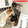 Cute Cat Faces Phone Case All Inclusive Film Hard Phone Case, Compatible with iPhone 18 Pro Max 17 16 15 14 13 12 11