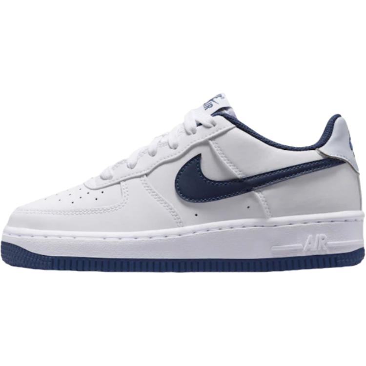 Кроссовки Nike Air Force 1 GS White Midnight Navy для детей, сине-серые, CT3839-111 38