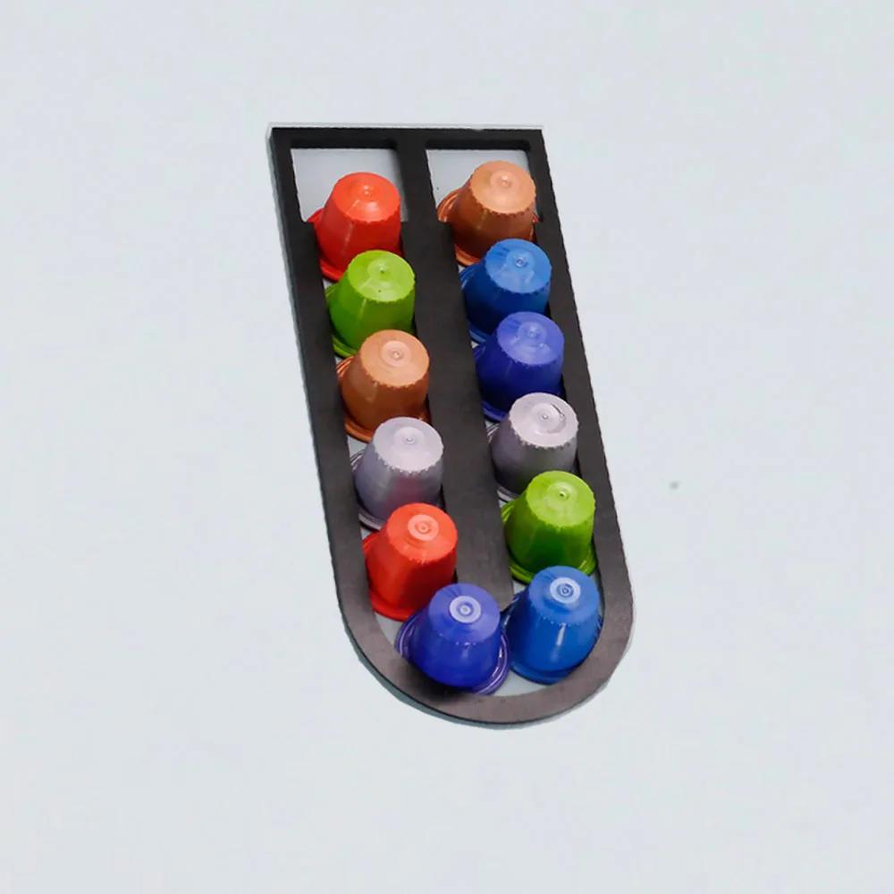 

Подставка для кофейных капсул с башней для хранения 10 капсул Nespresso, держатель для кофейных капсул Nespresso 1 шт. чёрный