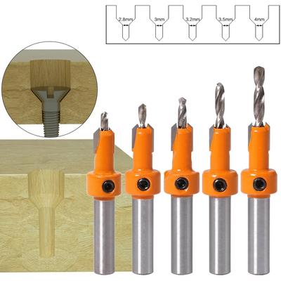 8mm Schaft HSS Holzbearbeitung Senker Fräser Set Schraubenausdreher Remon Abbruch für Holz Fräser