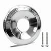 Metal Shower Trim Plate Replacement for Single Handle Control Area, 7 Inch Escutcheon Cover with 2 Mounting Screws for Bathroom Repair