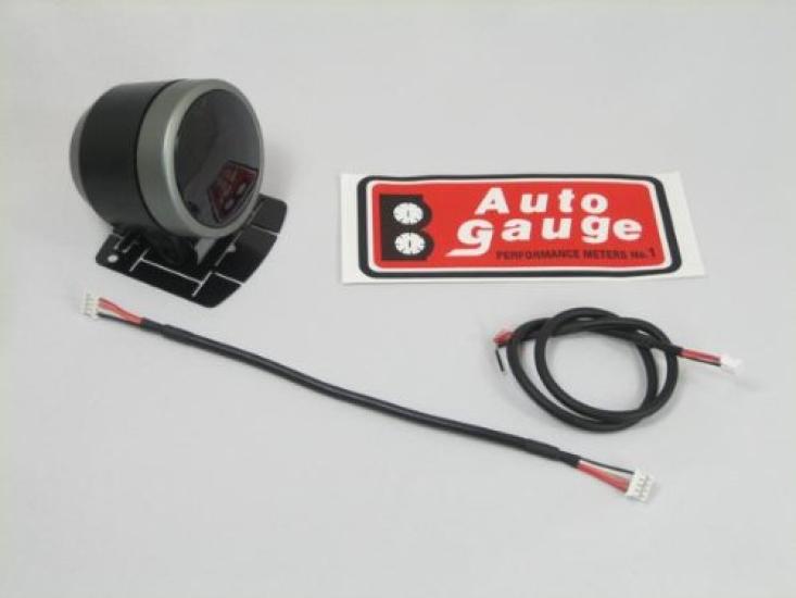 AUTOGAUGE SM52 Schwarz Weiß mit Warnung 52mm 52AVOSWL270 Voltmeter, Zifferblatt, LED, Funktion, Durchmesser,