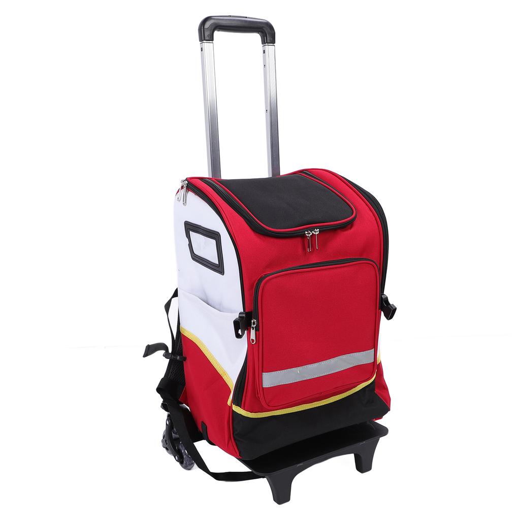 Plecak na narzędzia gospodarcze o dużej pojemności, torba-organizer na przybory z pełnym otwarciem i funkcją wspinania po schodach