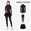 Womens UPF 50 Long Sleeve Rash Guard Swimsuit Full Body Sun Protection Diving Suit Surfing Swimming