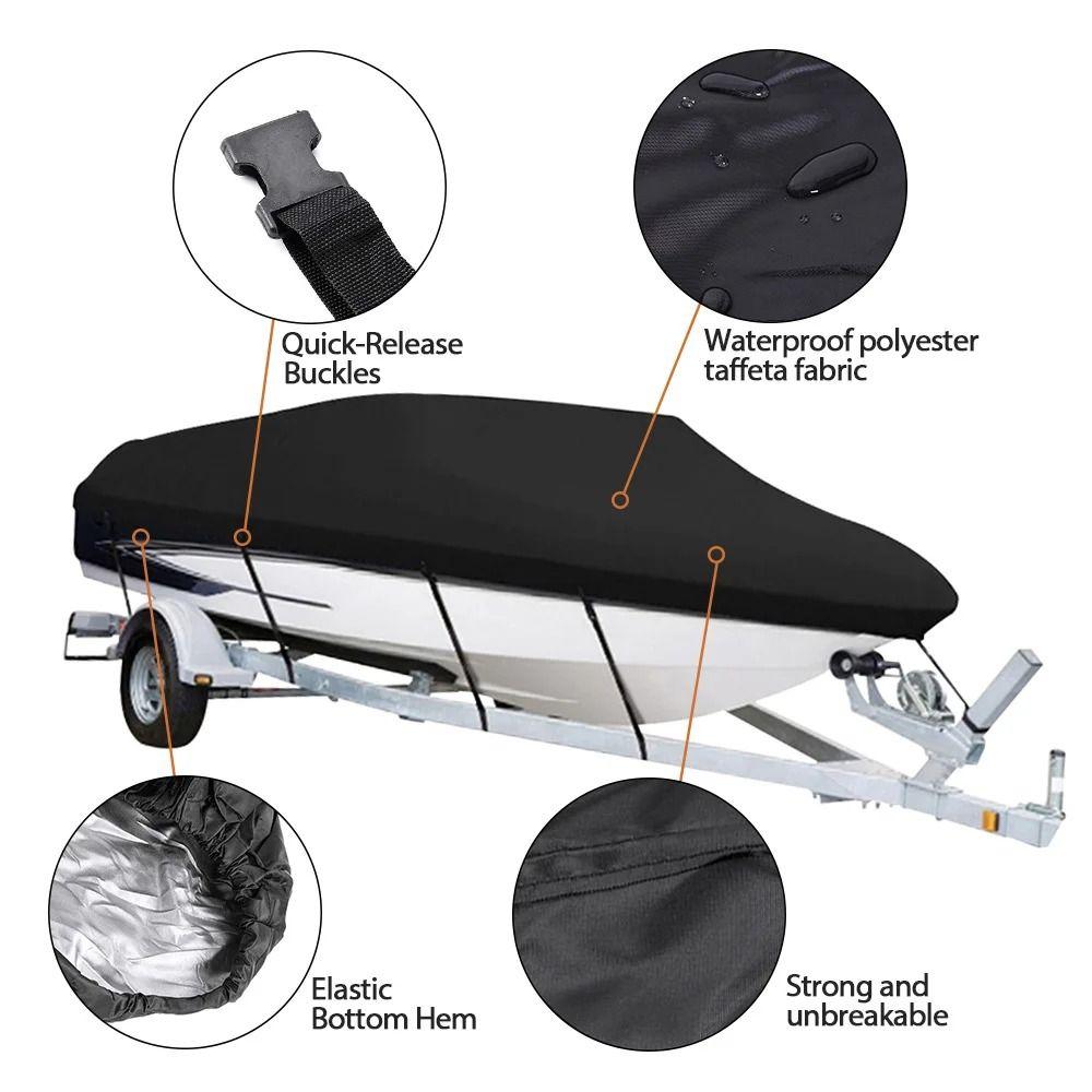 Reflective Ship Body Protective Cover V-shaped Waterproof Boat Cover V-shaped Yacht Cover  Seaside
