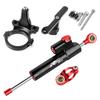 For QJMOTOR RRQ600 Motorcycle Aluminum Steer Damper Mounting Bracket Kit RRQ600 2021 2022 Fiber Carbon Accessories