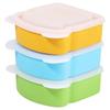 Airtight Silicone Sandwich Box With Lid Prep Keeper Dishwasher Safe Food Container  Snacks