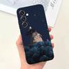 Custodia per Telefono Cartoon T-Totoro-ES Per Samsung S25,S24,S21,S22,S23,S30,Ultra,S20,Plus,Fe,Lite,Note,10,9,5G Copertura Nera